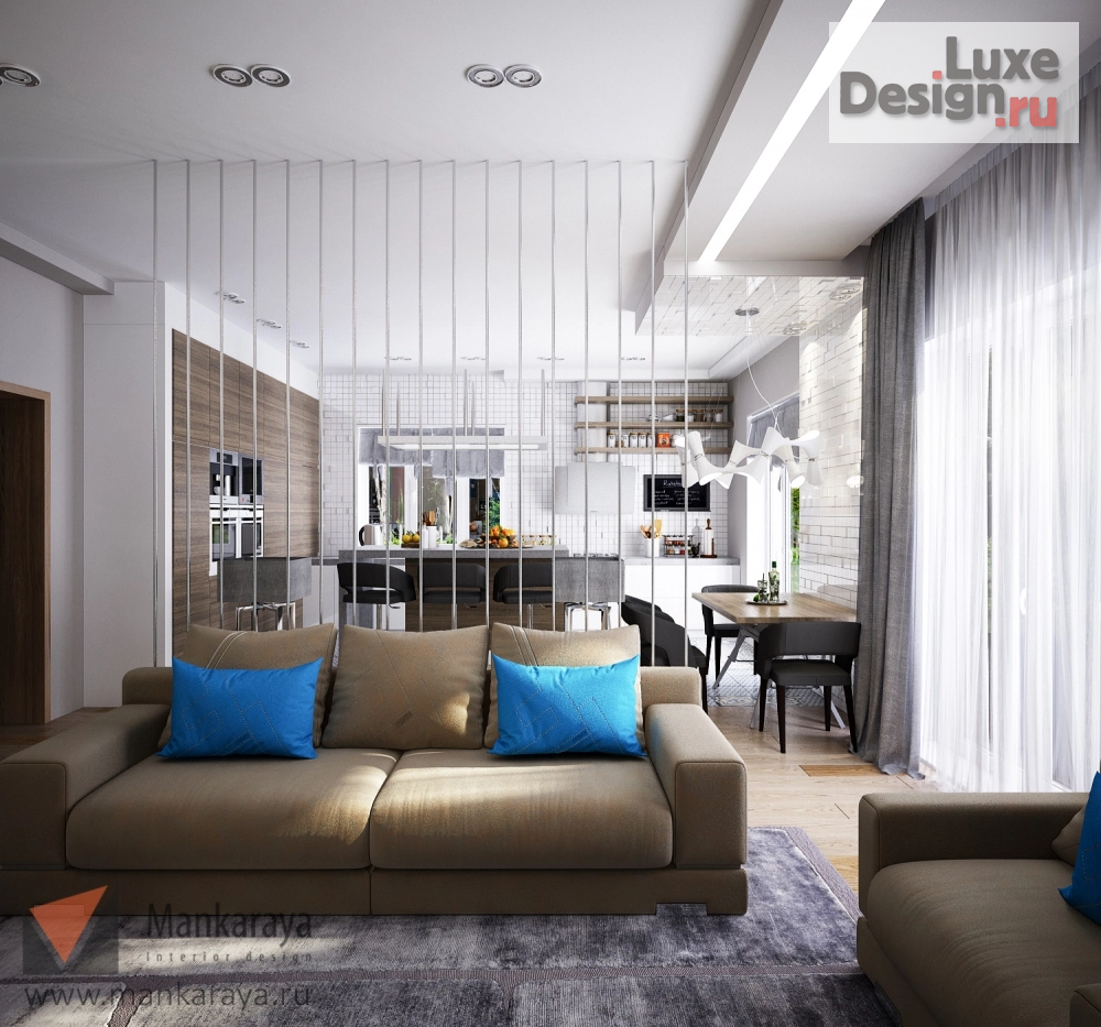 Дизайн интерьера коттеджа "Халино" (фото 2)