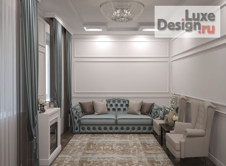 Дизайн интерьера коттеджа "г. Курск" (фото 1)